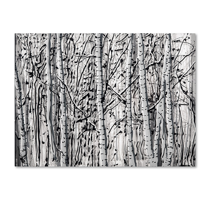 Roderick Stevens Winter Aspens 14 x 19 Canvas Art Image 1