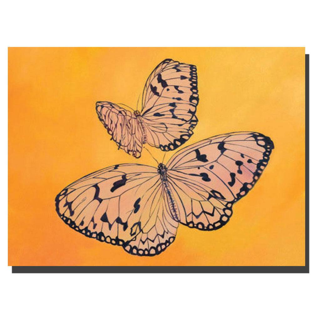 Rickey Lewis Two Butterflies 14 x 19 Canvas Art Image 2