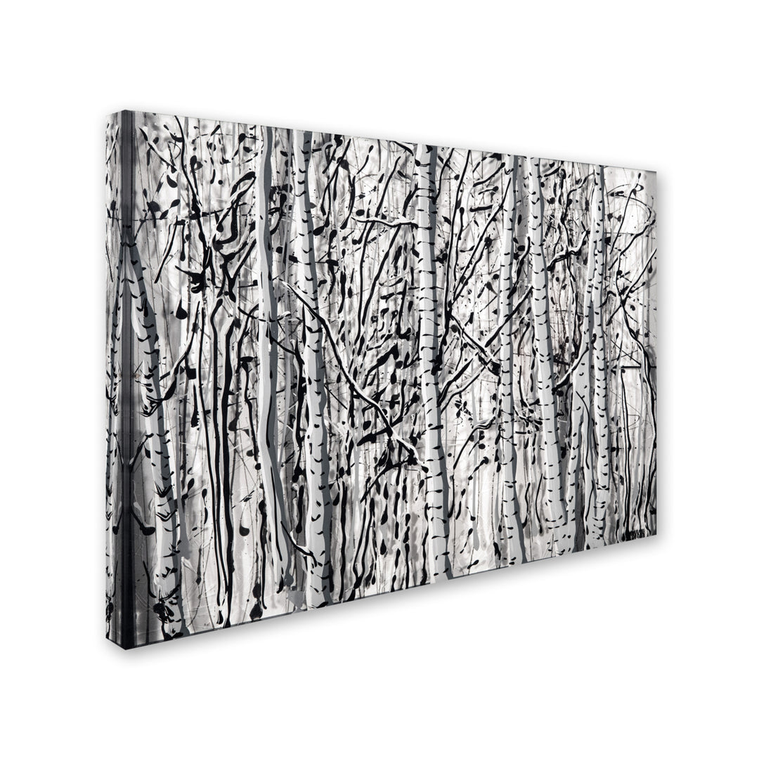 Roderick Stevens Winter Aspens 14 x 19 Canvas Art Image 3