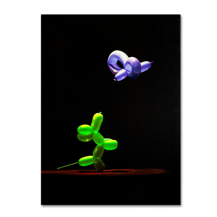 Roderick Stevens Balloon Puppy and Hummingbird 14 x 19 Canvas Art Image 2