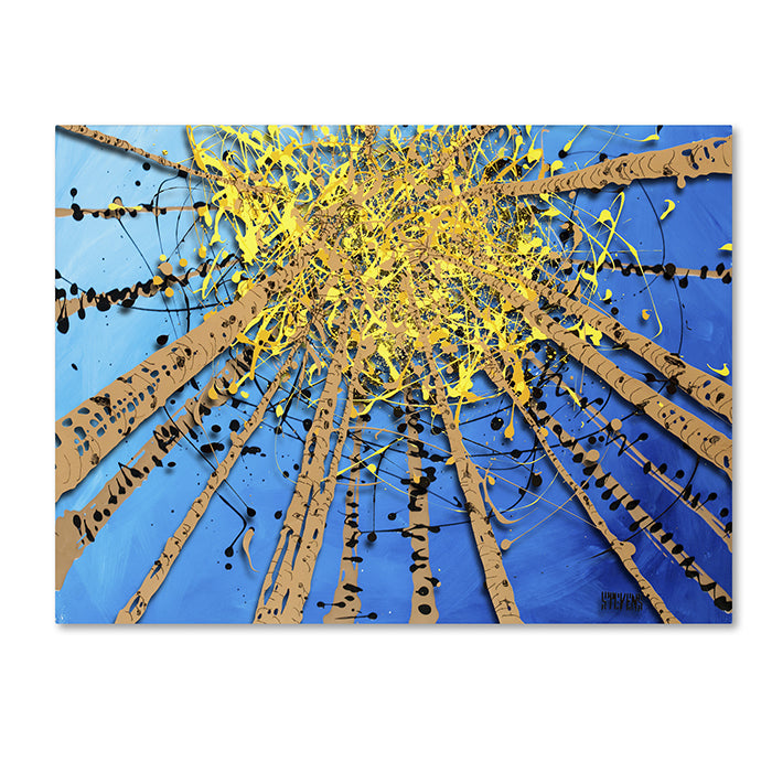 Roderick Stevens Brown Aspen Sky 14 x 19 Canvas Art Image 1