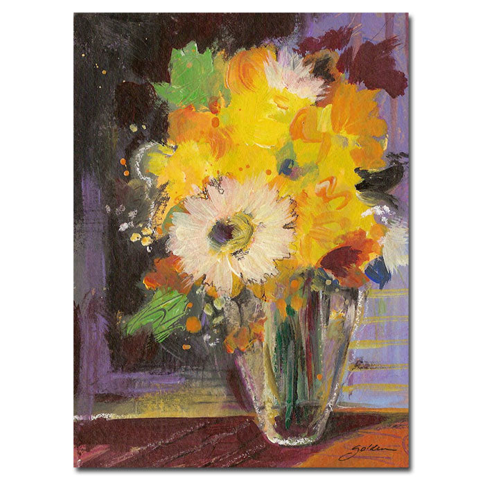 Sheila Golden Glass Vase 14 x 19 Canvas Art Image 1