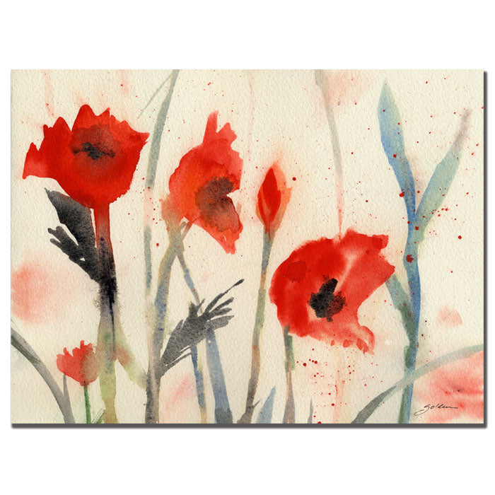 Sheila Golden Poppies 14 x 19 Canvas Art Image 1