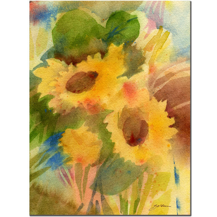 Sheila Golden Garden Sunflowrs 14 x 19 Canvas Art Image 1