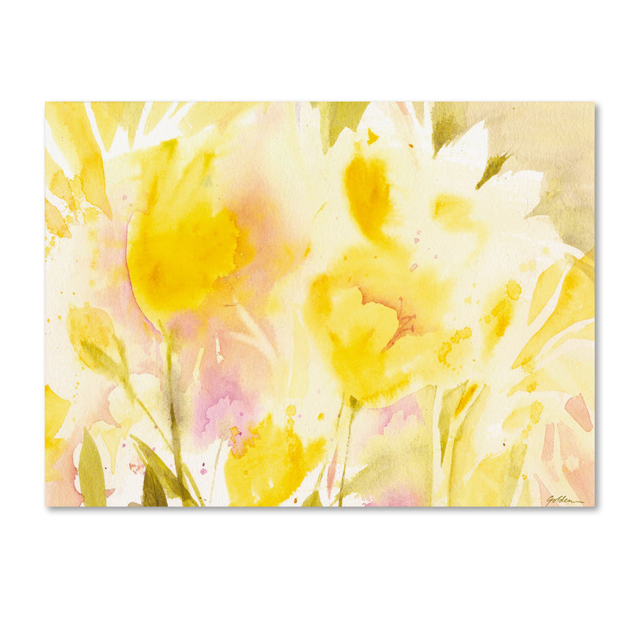 Sheila Golden Yellow Gardens 14 x 19 Canvas Art Image 1