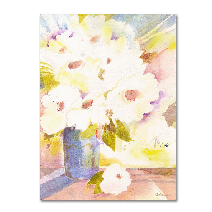 Sheila Golden Boquet In White 14 x 19 Canvas Art Image 1