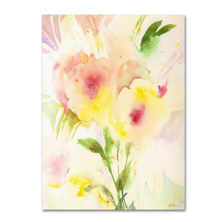 Sheila Golden Primrose Reflection 14 x 19 Canvas Art Image 1