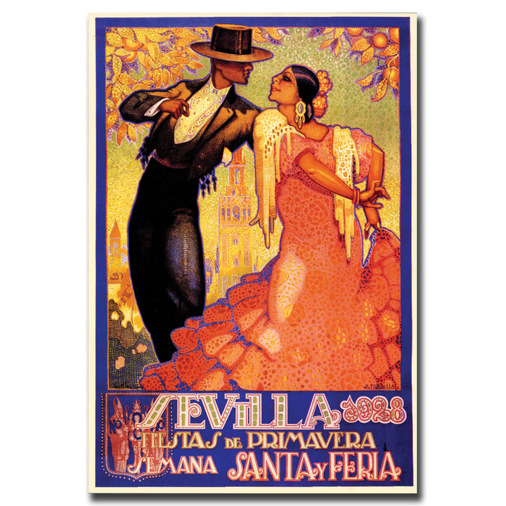 Sevilla Fiestas de Primavera 14 x 19 Canvas Art Image 2