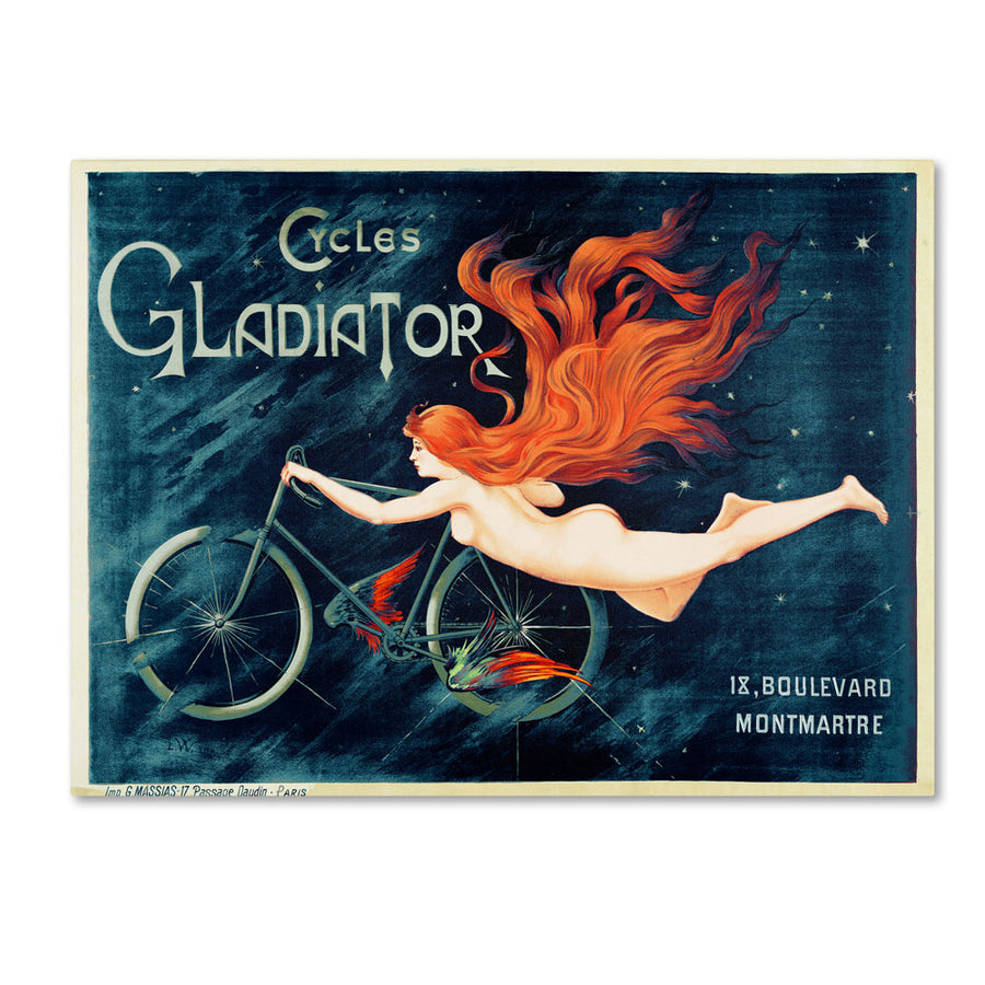 Georges Massias Cycles Gladiator 14 x 19 Canvas Art Image 1