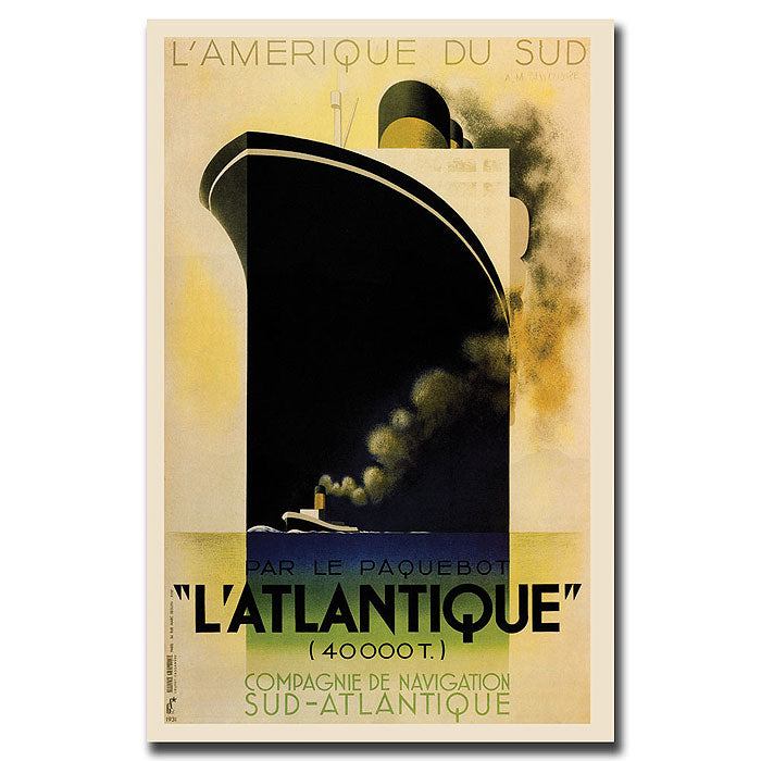 LAmerique de sud LAtlantique 14 x 19 Canvas Art Image 1