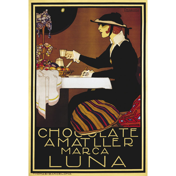 Chocolate Amatller Lune 14 x 19 Canvas Art Image 1