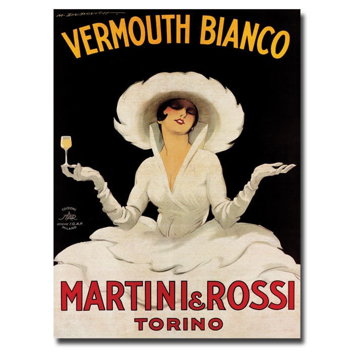 Vermouth Bianco Martini Rossi 14 x 19 Canvas Art Image 1