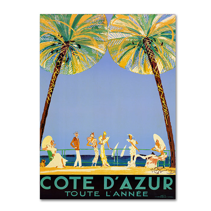 Cote DAzur 14 x 19 Canvas Art Image 1