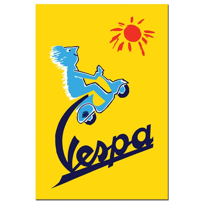 Vespa 14 x 19 Canvas Art Image 1