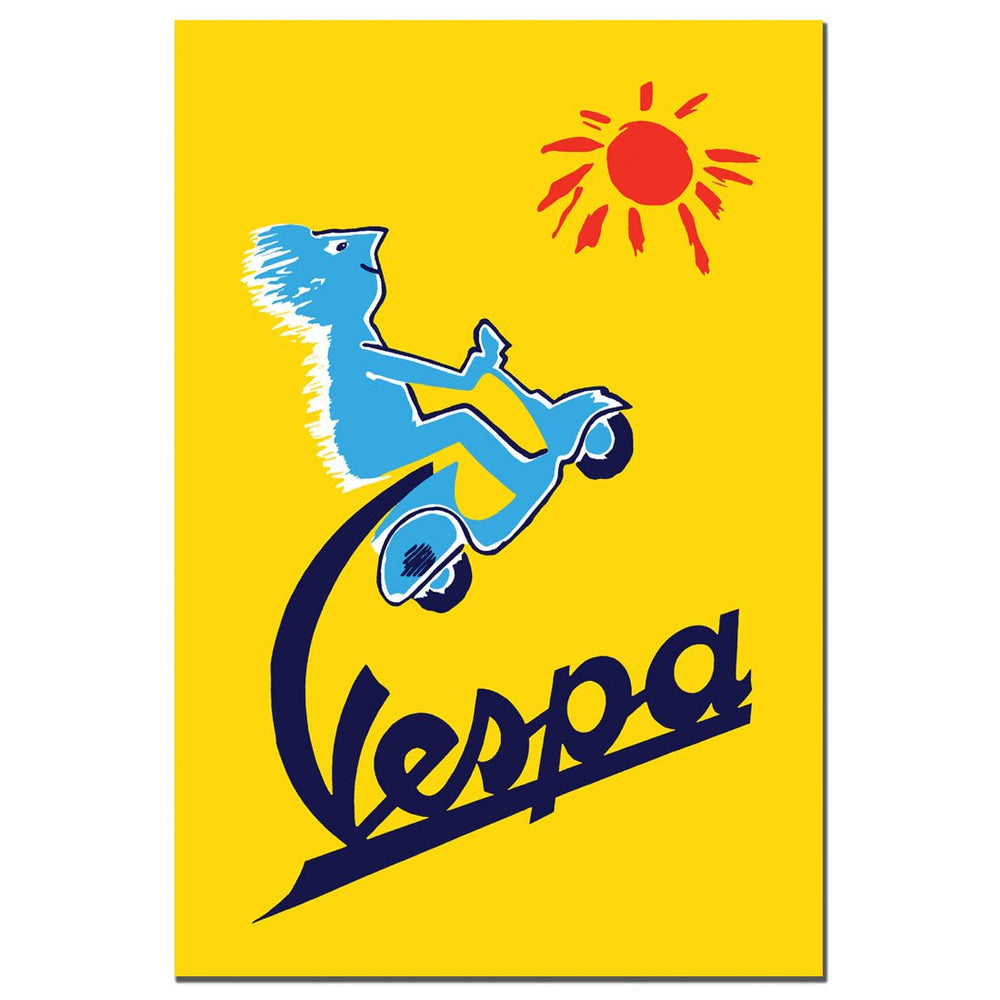 Vespa 14 x 19 Canvas Art Image 2