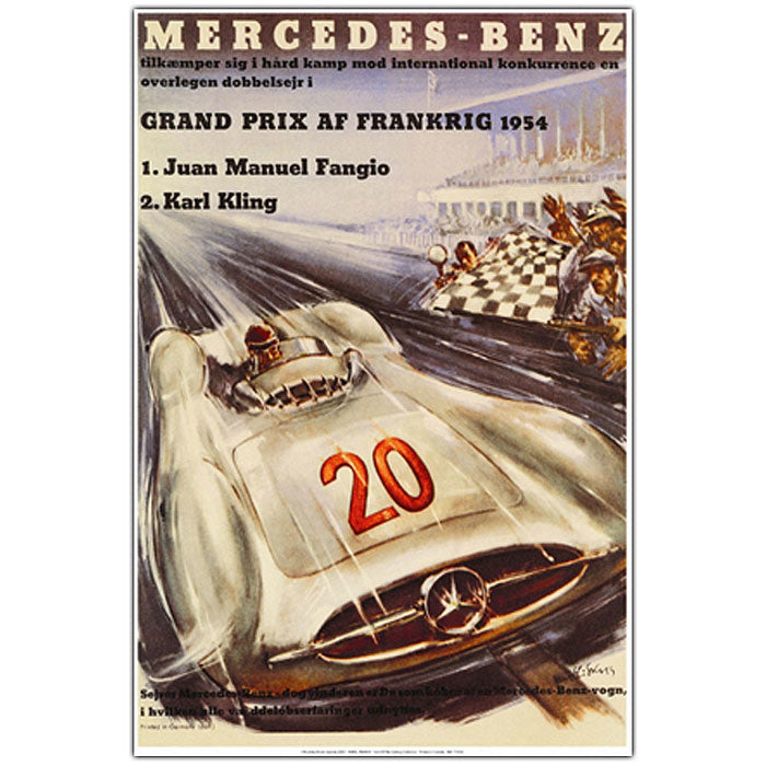 Mercedes Benz Grand Pris 14 x 19 Canvas Art Image 1