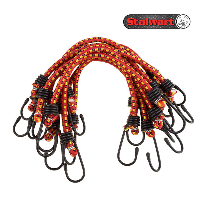 Stalwart 12" Bungee Cords - 10 Pack Image 1