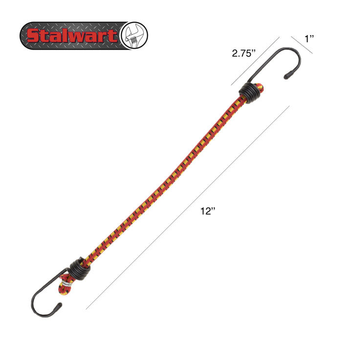 Stalwart 12" Bungee Cords - 10 Pack Image 3