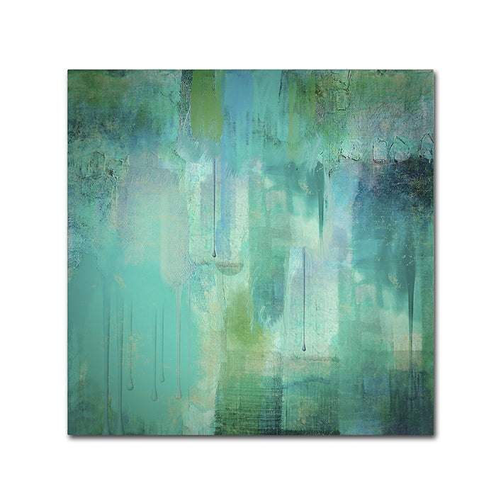 Color Bakery Aqua Circumstance Canvas Wall Art 14 x 14 Image 1