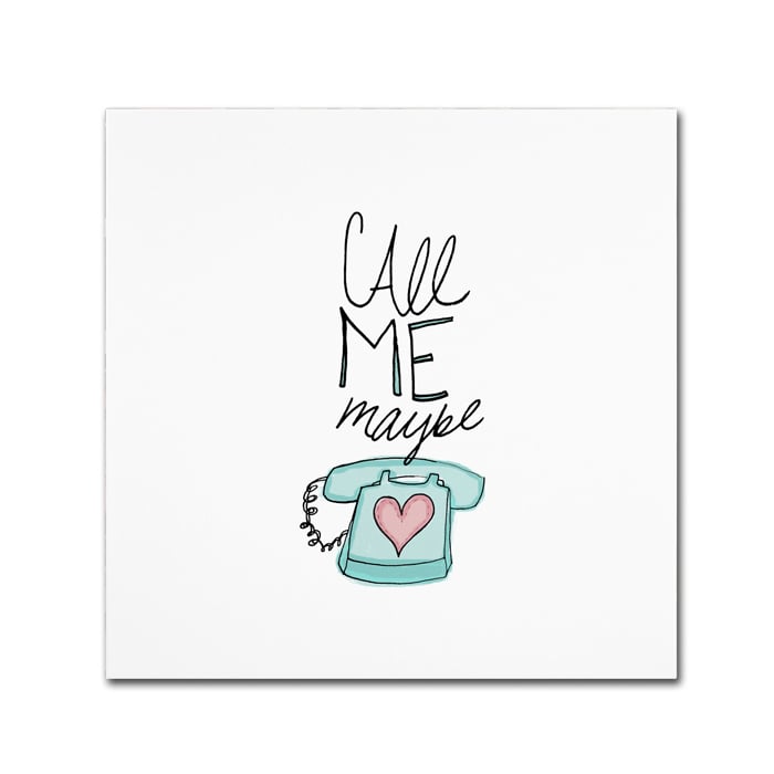 Leah Flores Call Me Maybe Canvas Wall Art 14 x 14 Image 1