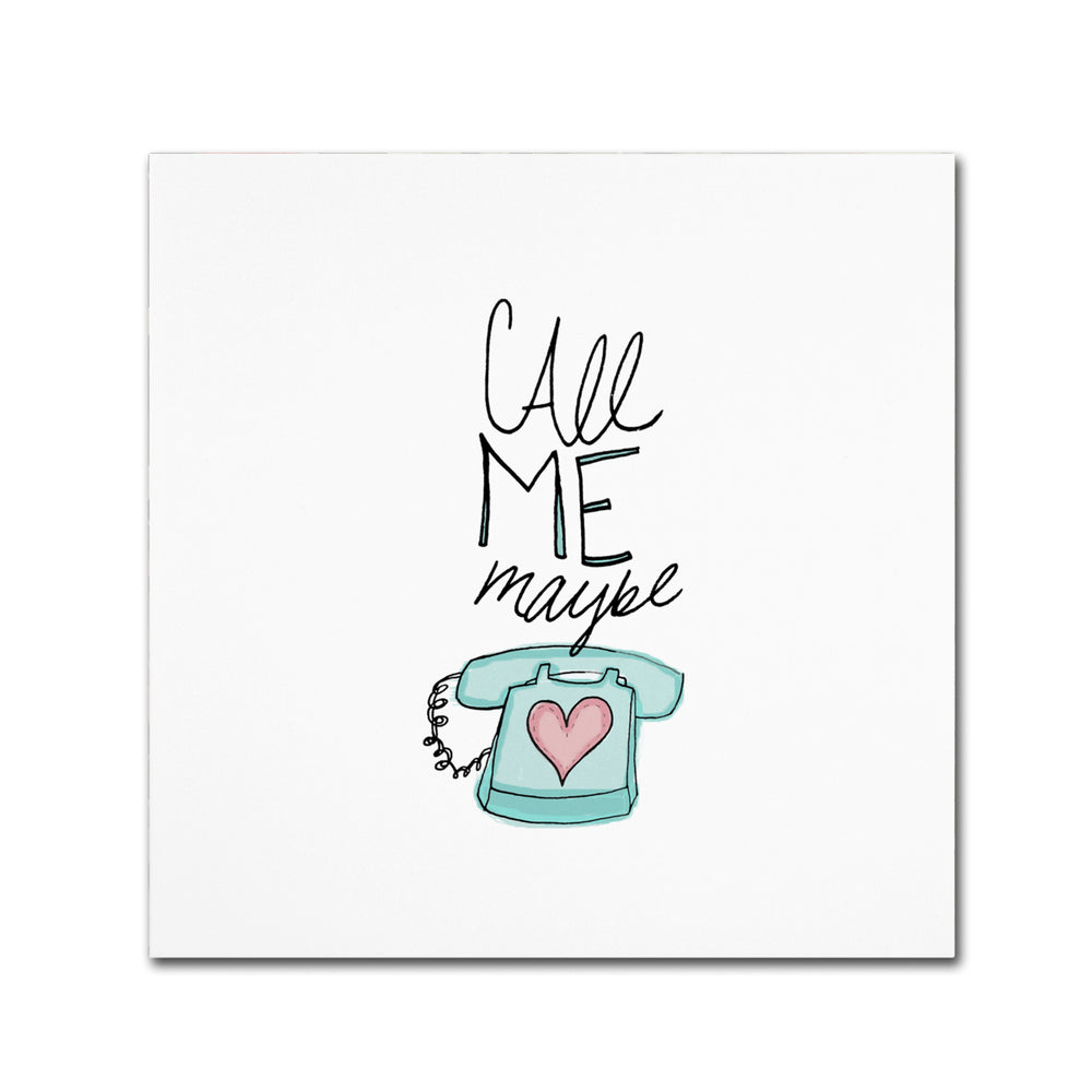 Leah Flores Call Me Maybe Canvas Wall Art 14 x 14 Image 2