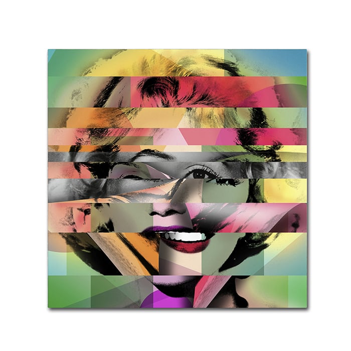 Mark Ashkenazi Marilyn Monroe V Canvas Wall Art 14 x 14 Image 1