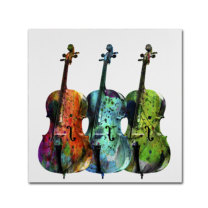 Mark Ashkenazi Cello Canvas Wall Art 14 x 14 Image 1