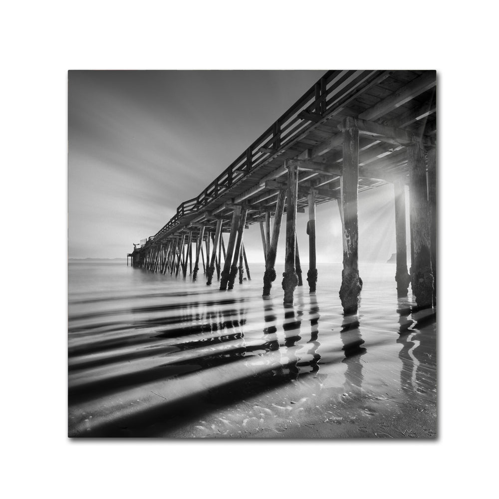 Moises Levy Pier and Shadows Canvas Wall Art 14 x 14 Image 2