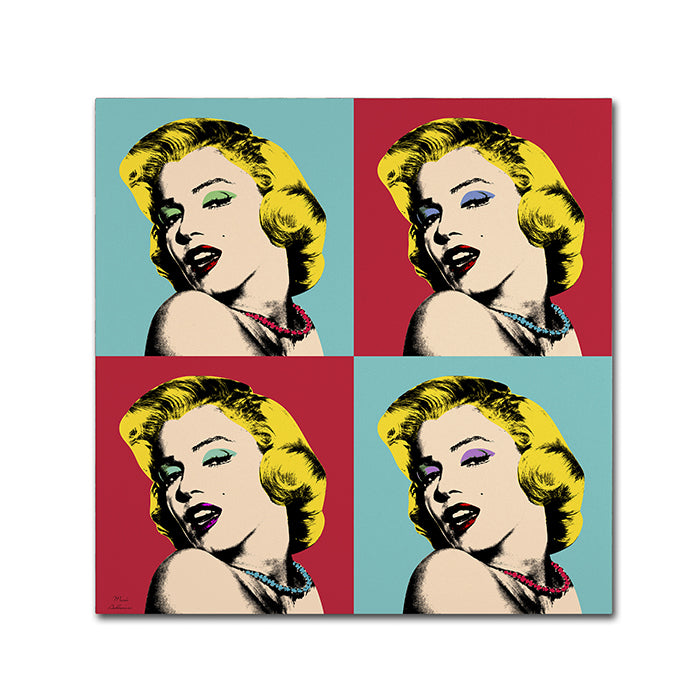 Mark Ashkenazi Pop Art Collage Canvas Wall Art 14 x 14 Image 1