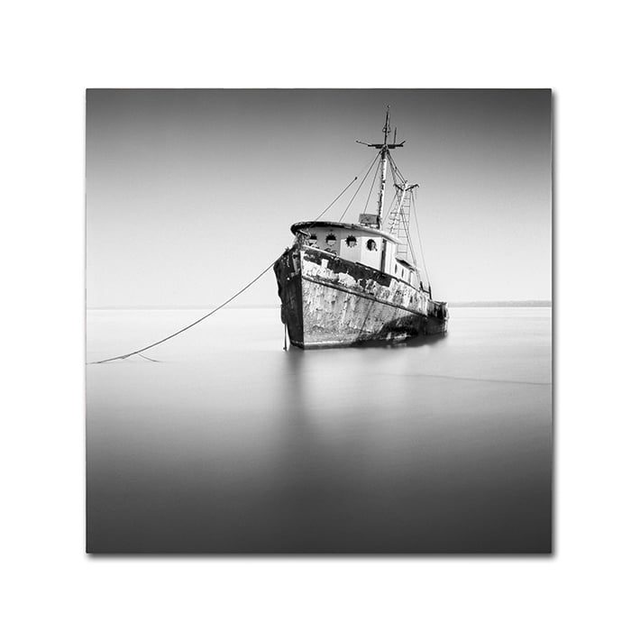 Moises Levy Barco Hundido Canvas Wall Art 14 x 14 Image 1