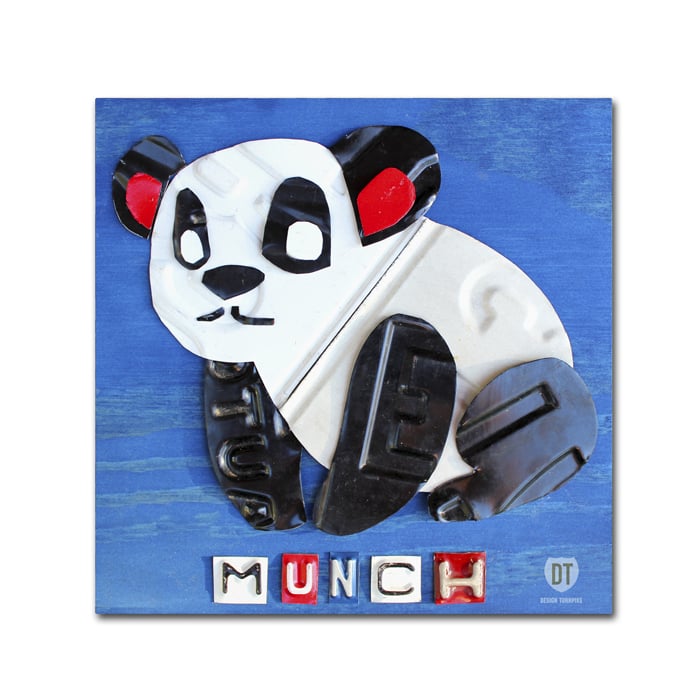 Design Turnpike Munch the Panda Canvas Wall Art 14 x 14 Image 1