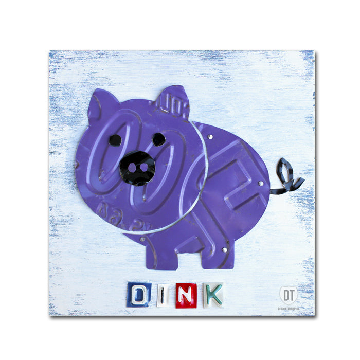 Design Turnpike Oink the Pig Canvas Wall Art 14 x 14 Image 1