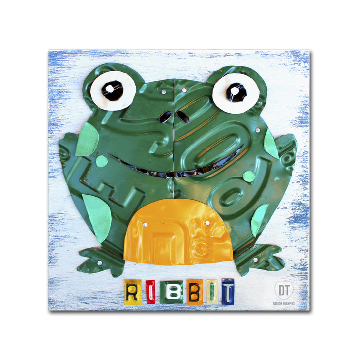 Design Turnpike Ribbit the Frog Canvas Wall Art 14 x 14 Image 2