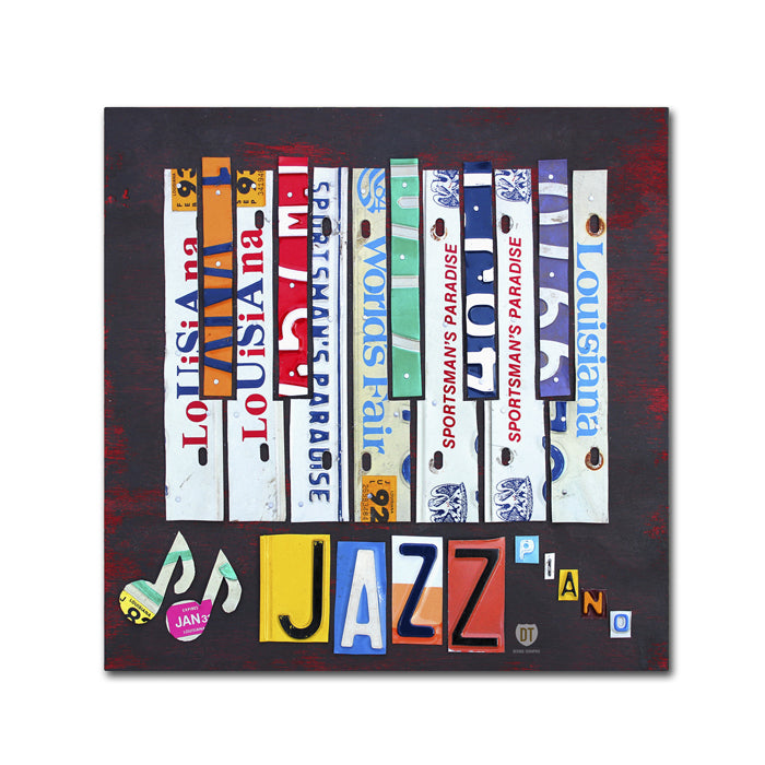 Design Turnpike Jazz Series Piano Canvas Wall Art 14 x 14 Image 1