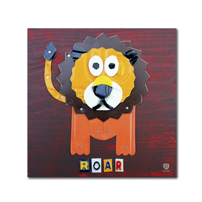 Design Turnpike Roar The Lion Canvas Wall Art 14 x 14 Image 1