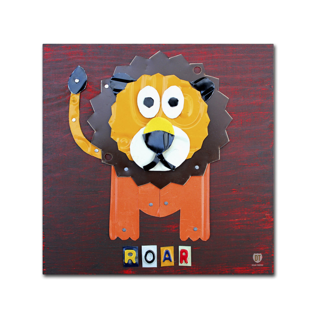 Design Turnpike Roar The Lion Canvas Wall Art 14 x 14 Image 2