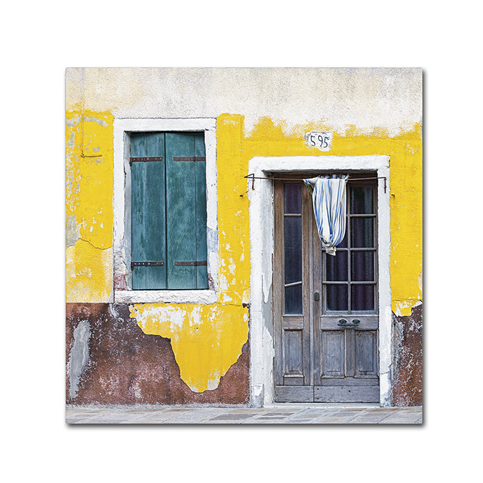 Michael Blanchette Photography Yellow Chip Canvas Wall Art 14 x 14 Image 1