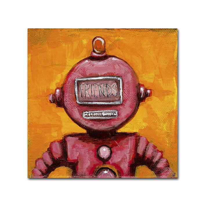 Craig Snodgrass Weebot-Friends Canvas Wall Art 14 x 14 Image 1