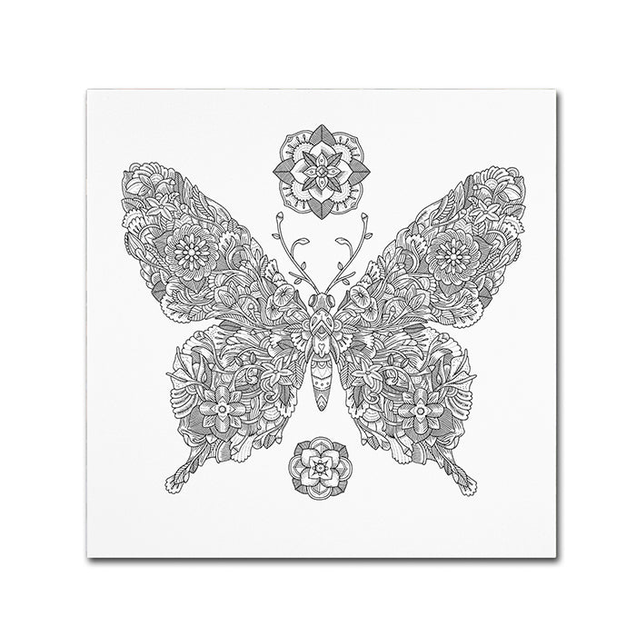 Filippo Cardu Butterfly Princess Canvas Wall Art 14 x 14 Image 1