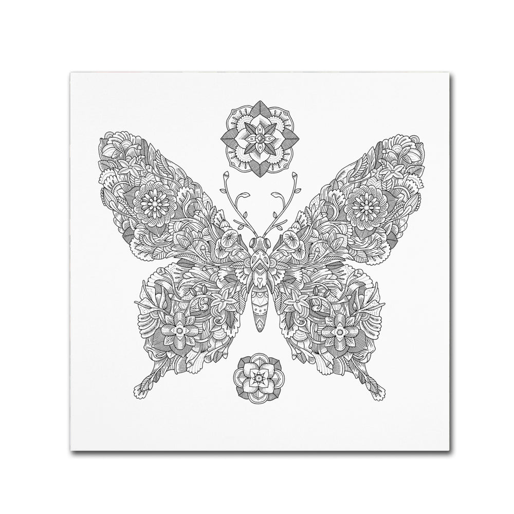 Filippo Cardu Butterfly Princess Canvas Wall Art 14 x 14 Image 2