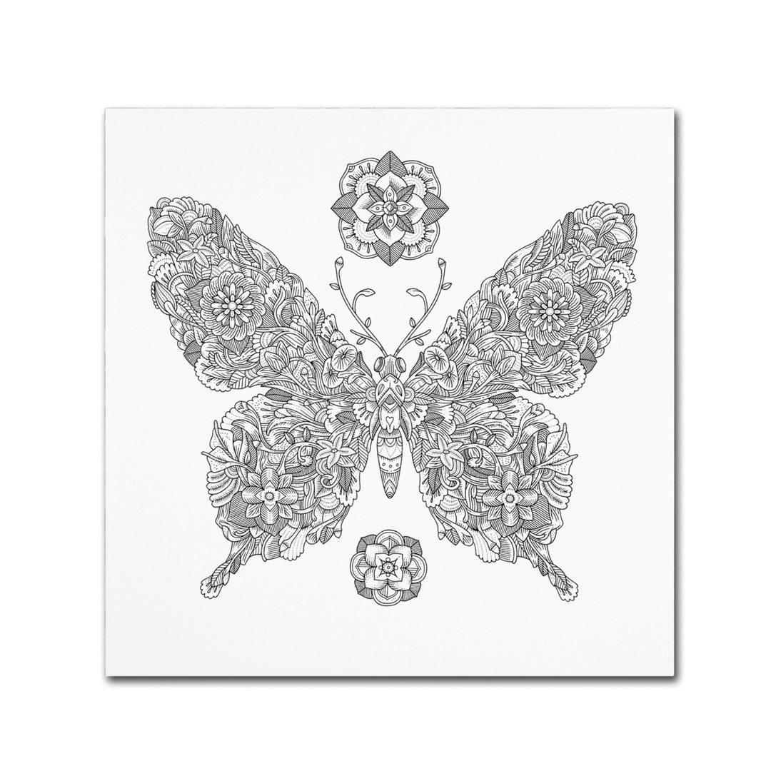 Filippo Cardu Butterfly Princess Canvas Wall Art 14 x 14 Image 2