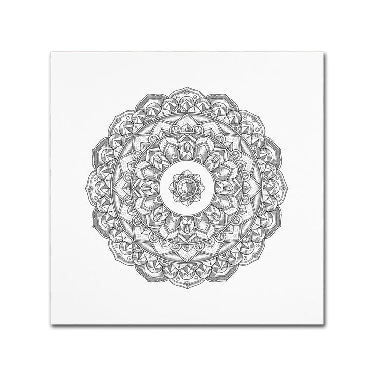 Filippo Cardu Jewel Mandala Canvas Wall Art 14 x 14 Image 2