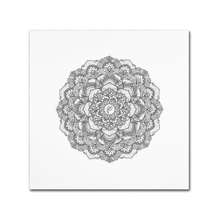 Filippo Cardu Leaf Mandala Canvas Wall Art 14 x 14 Image 1