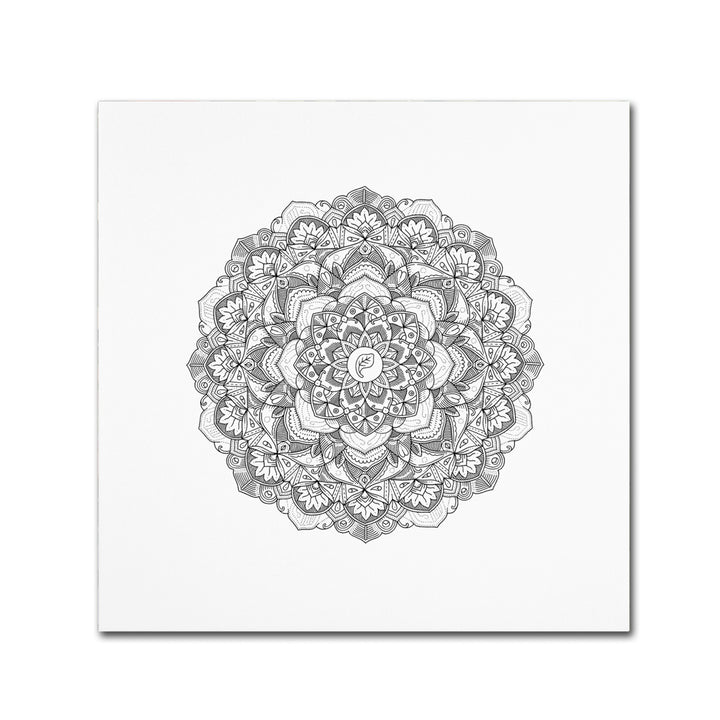 Filippo Cardu Leaf Mandala Canvas Wall Art 14 x 14 Image 2