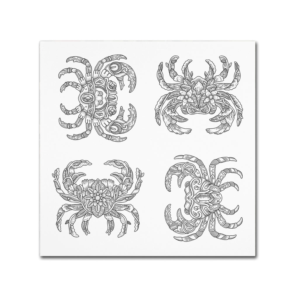 Filippo Cardu Crabs Canvas Wall Art 14 x 14 Image 2