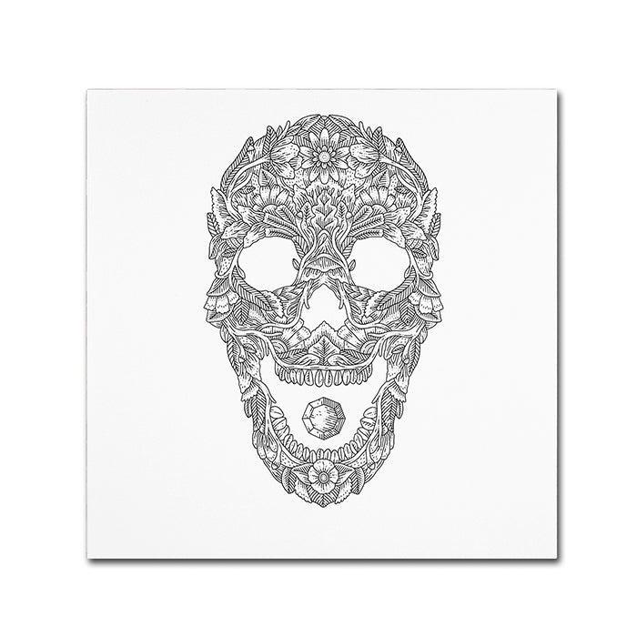 Filippo Cardu Forest Skull Canvas Wall Art 14 x 14 Image 1