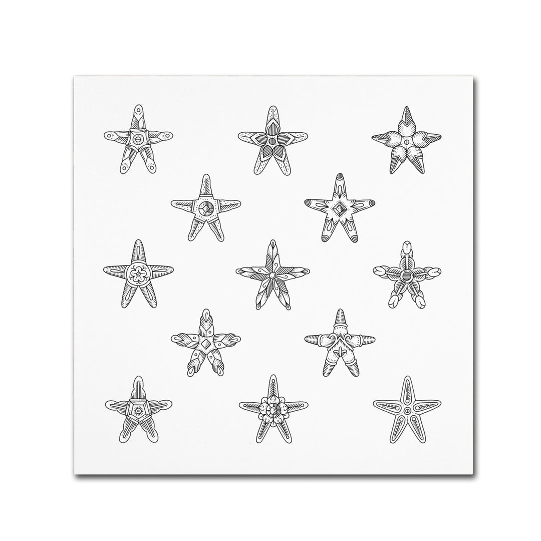 Filippo Cardu Sea Stars Canvas Wall Art 14 x 14 Image 2