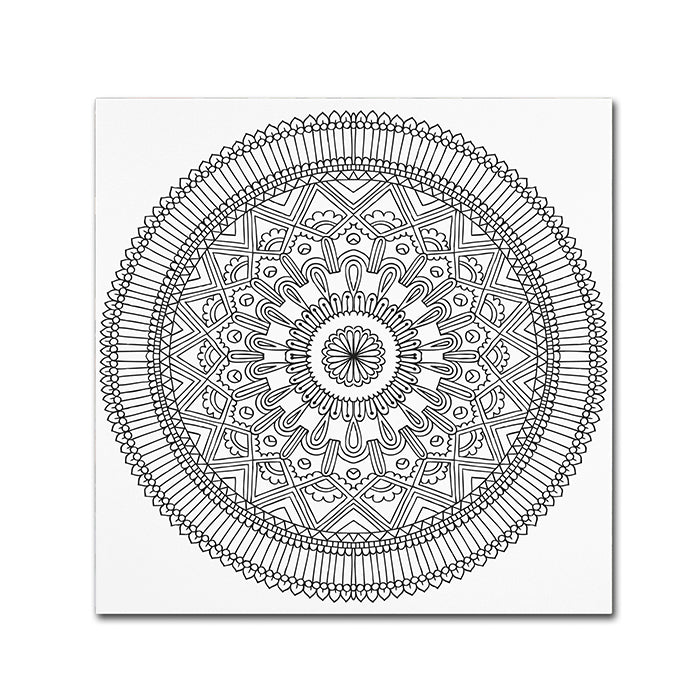 Hello Angel Mandala II Canvas Wall Art 14 x 14 Image 1