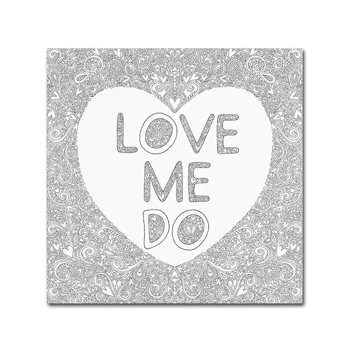 Hello Angel Love Me Do Canvas Wall Art 14 x 14 Image 1