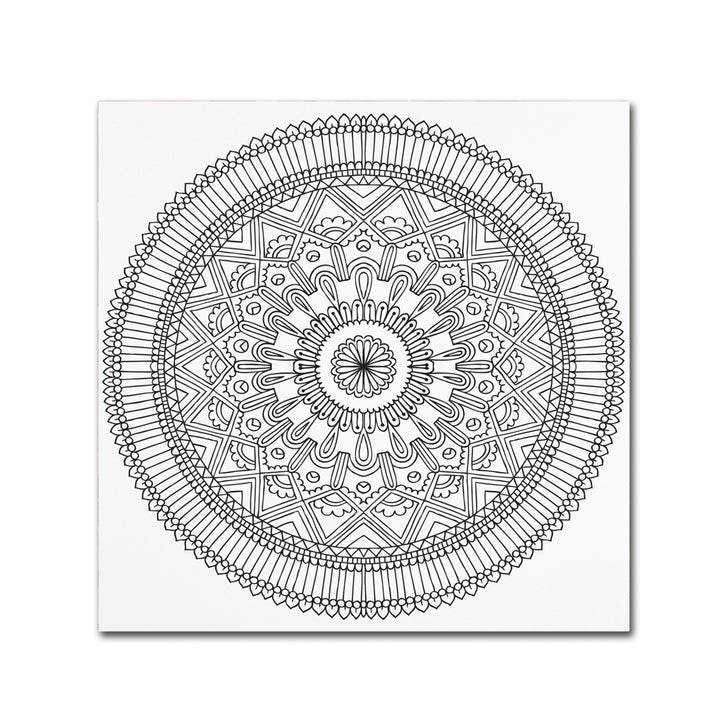 Hello Angel Mandala II Canvas Wall Art 14 x 14 Image 2